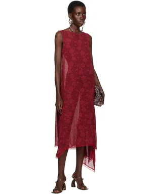 Dries Van Noten ルーズ アシンメトリー ミディアムワンピース - サムネイル4