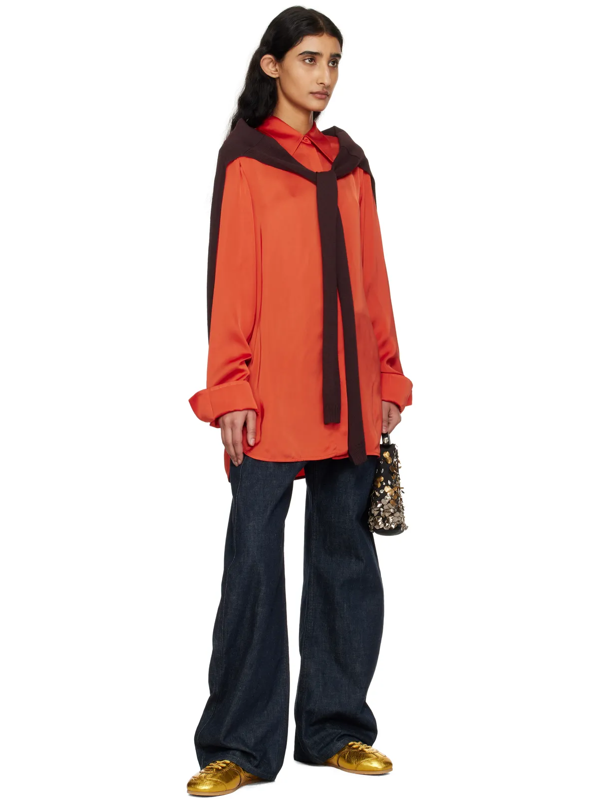 Dries Van Noten メタリック スニーカー - 画像5