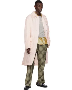 Dries Van Noten カーキ チェック カーゴパンツ - サムネイル4