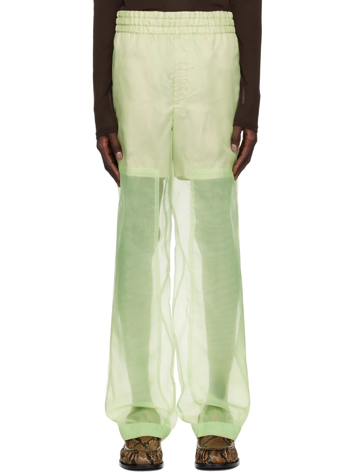 Dries Van Noten レイヤード トラウザーズ - 画像1