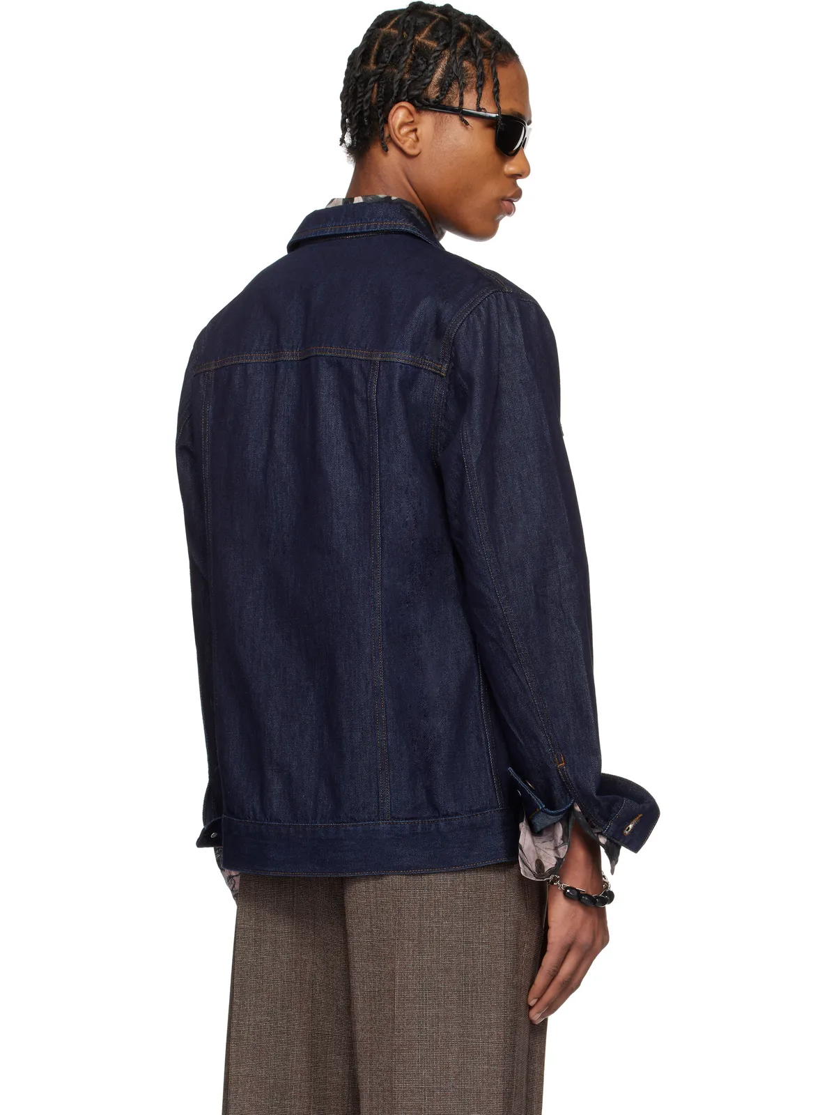 Dries Van Noten パネル デニムジャケット - 画像3