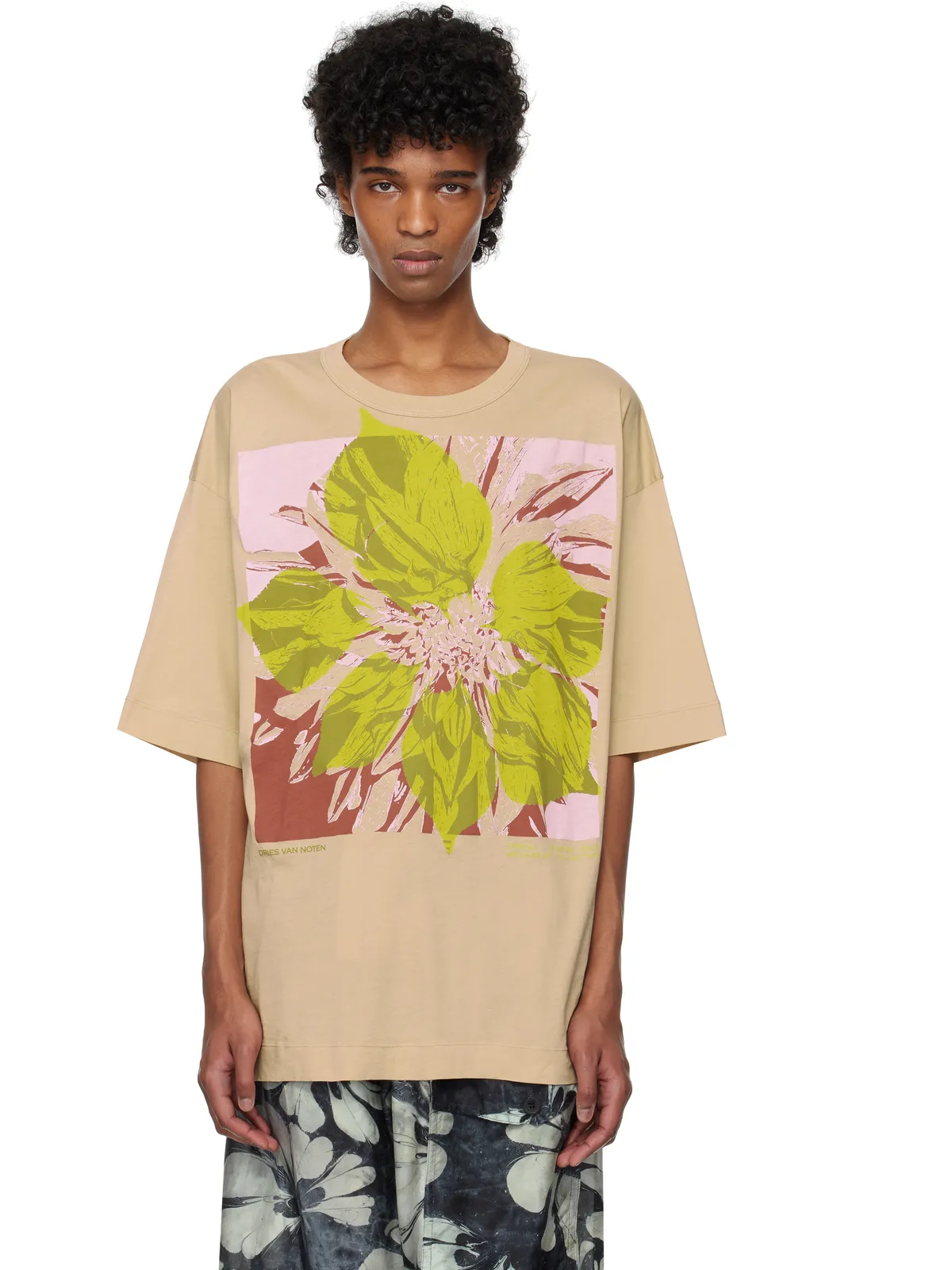 Dries Van Noten ロゴ グラフィックTシャツ - 画像1