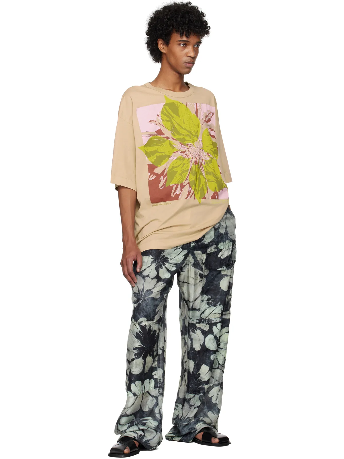 Dries Van Noten ロゴ グラフィックTシャツ - 画像4