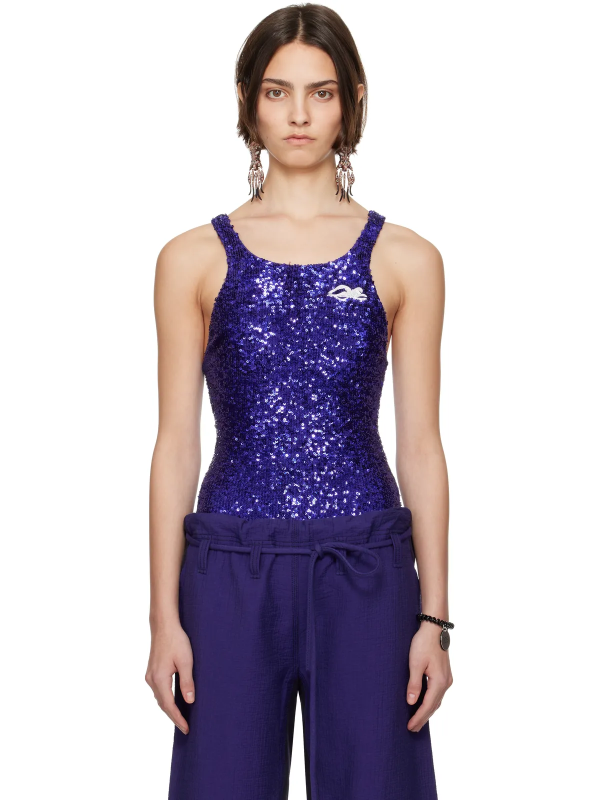 Tory Burch Embellished ボディスーツ - 画像1