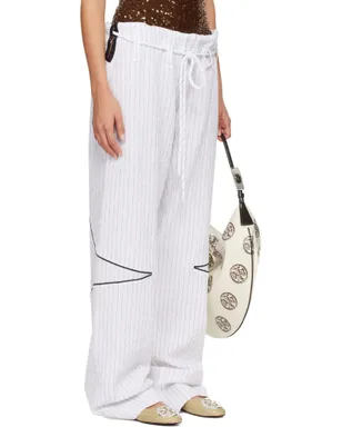 Tory Burch SSENSE限定 Cotton Baggy トラウザーズ - サムネイル2