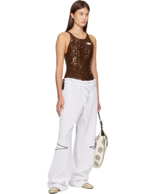 Tory Burch SSENSE限定 Cotton Baggy トラウザーズ - サムネイル4