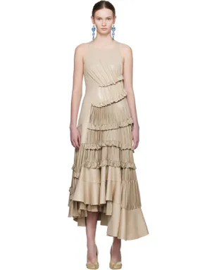 Tory Burch Ruffle Liquid ジャージ ミディアムドレス - サムネイル1