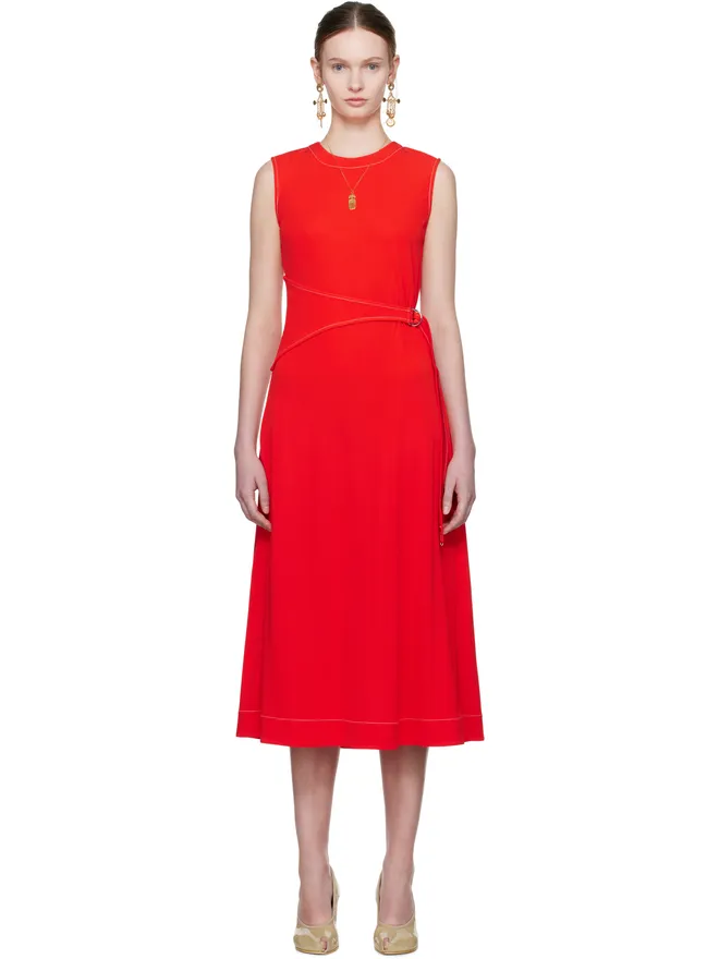 Tory Burch Tory Burch ベルト ジャージ ミディアムワンピースの商品画像