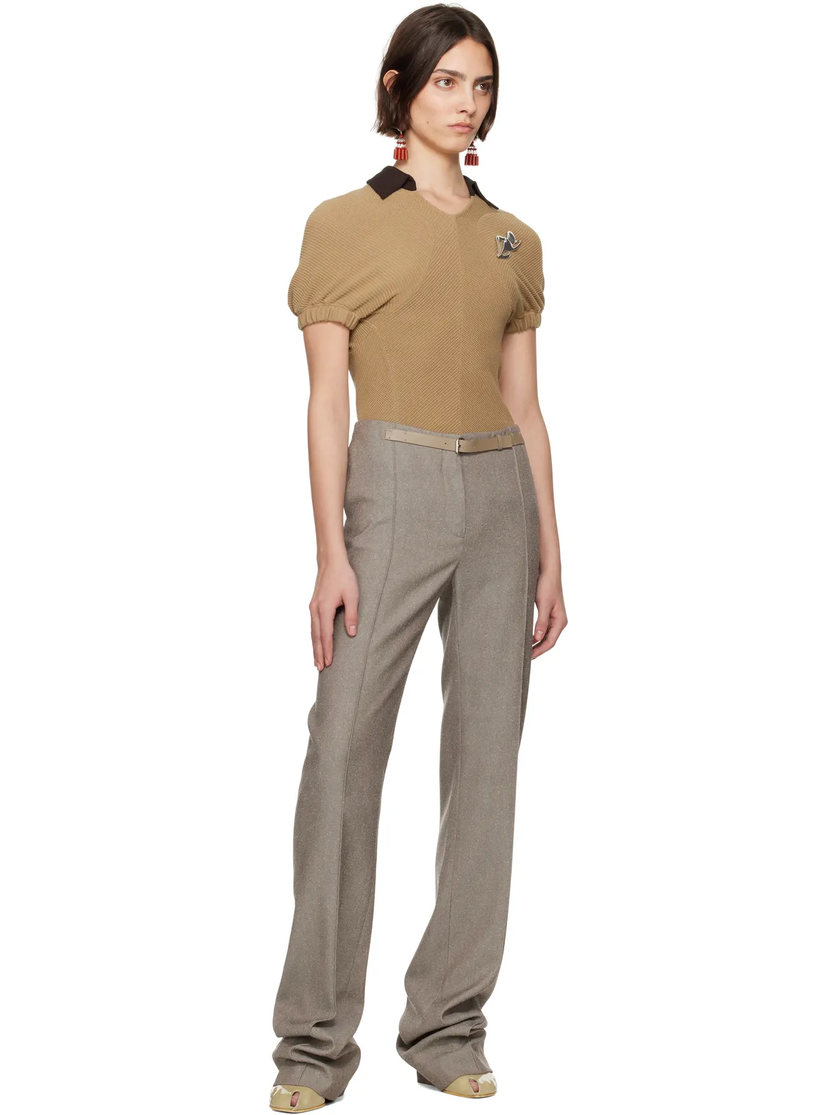 Tory Burch 半袖ニットポロシャツ - 画像5