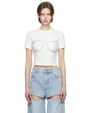 AREA Crystal Bustier Cup Tシャツ - サムネイル1