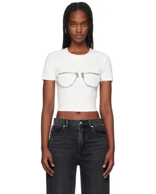 AREA ジッパー ビスチェ カップ Tシャツ - サムネイル1