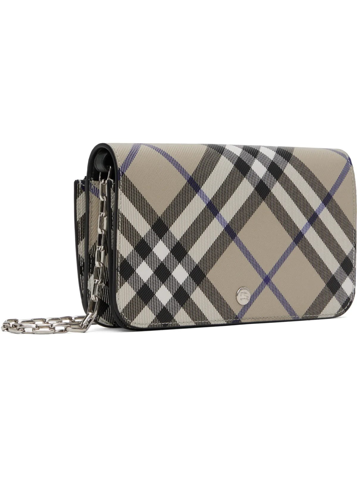 Burberry チェック チェーンストラップ ウォレットバッグ - 画像2