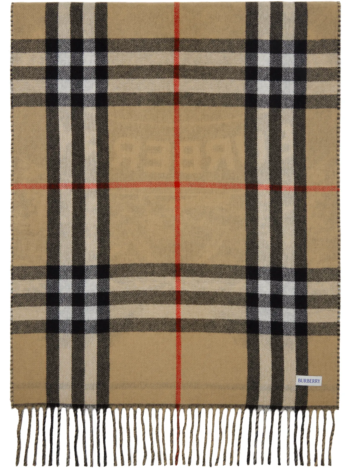 Burberry EKD カシミヤ リバーシブル マフラー - 画像2