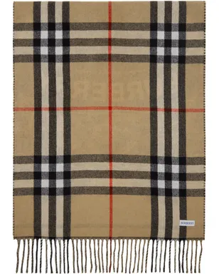 Burberry EKD カシミヤ リバーシブル マフラー - サムネイル2