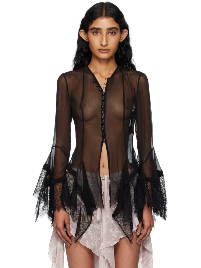 Ann Demeulemeester Ann Demeulemeester Kristabel Handkerchief ブラウスの商品画像