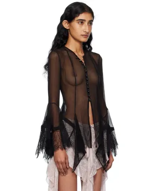 Ann Demeulemeester Kristabel Handkerchief ブラウス - サムネイル2