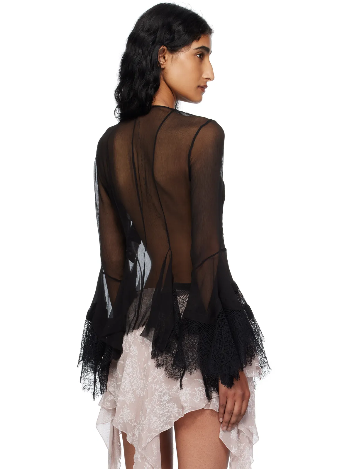 Ann Demeulemeester Kristabel Handkerchief ブラウス - 画像3