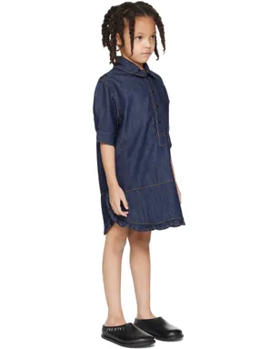 Marni キッズ｜ デニム シャツワンピース - サムネイル2