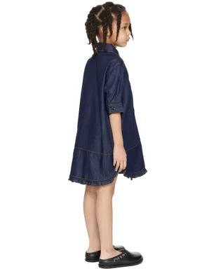 Marni キッズ｜ デニム シャツワンピース - サムネイル3