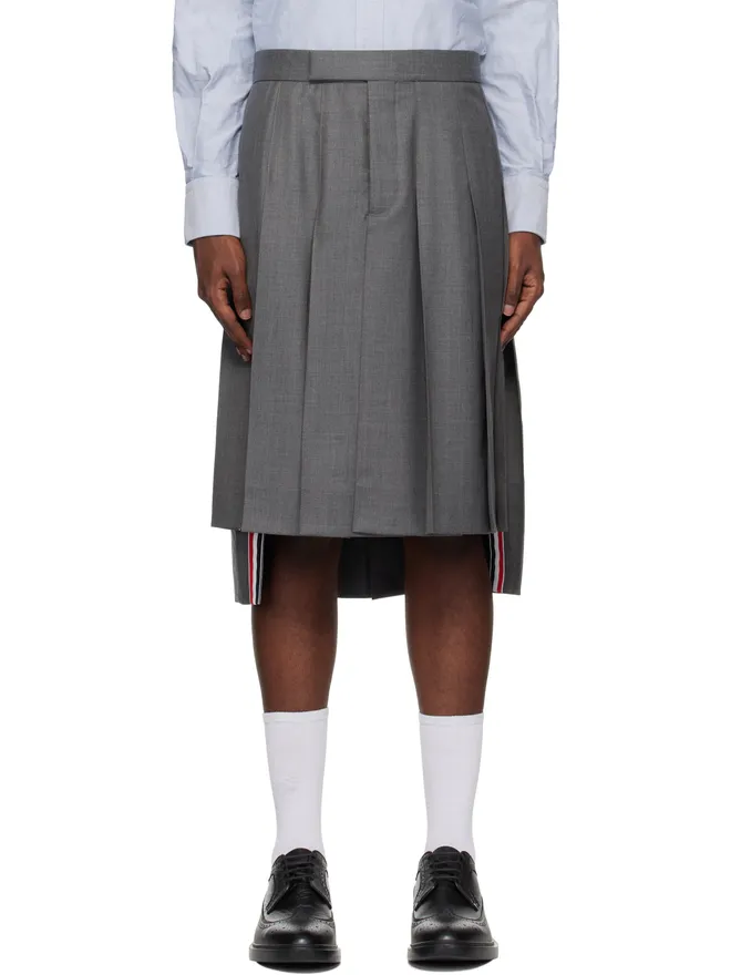 Thom Browne Thom Browne クラシック ツイル プリーツスカートの商品画像