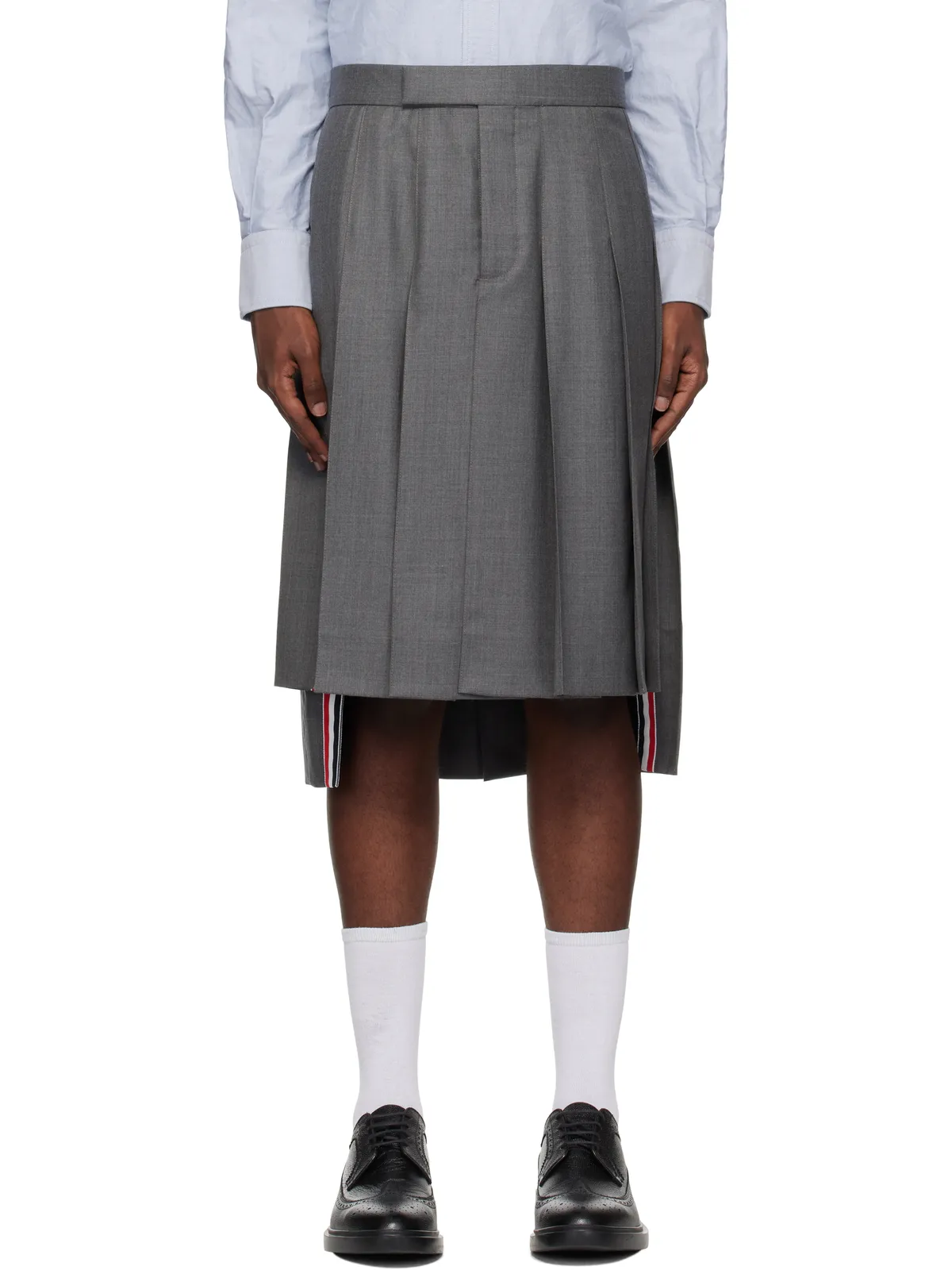 Thom Browne クラシック ツイル プリーツスカート - 画像1