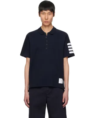 Thom Browne 4-Bar コットン 半袖ポロシャツ - サムネイル1