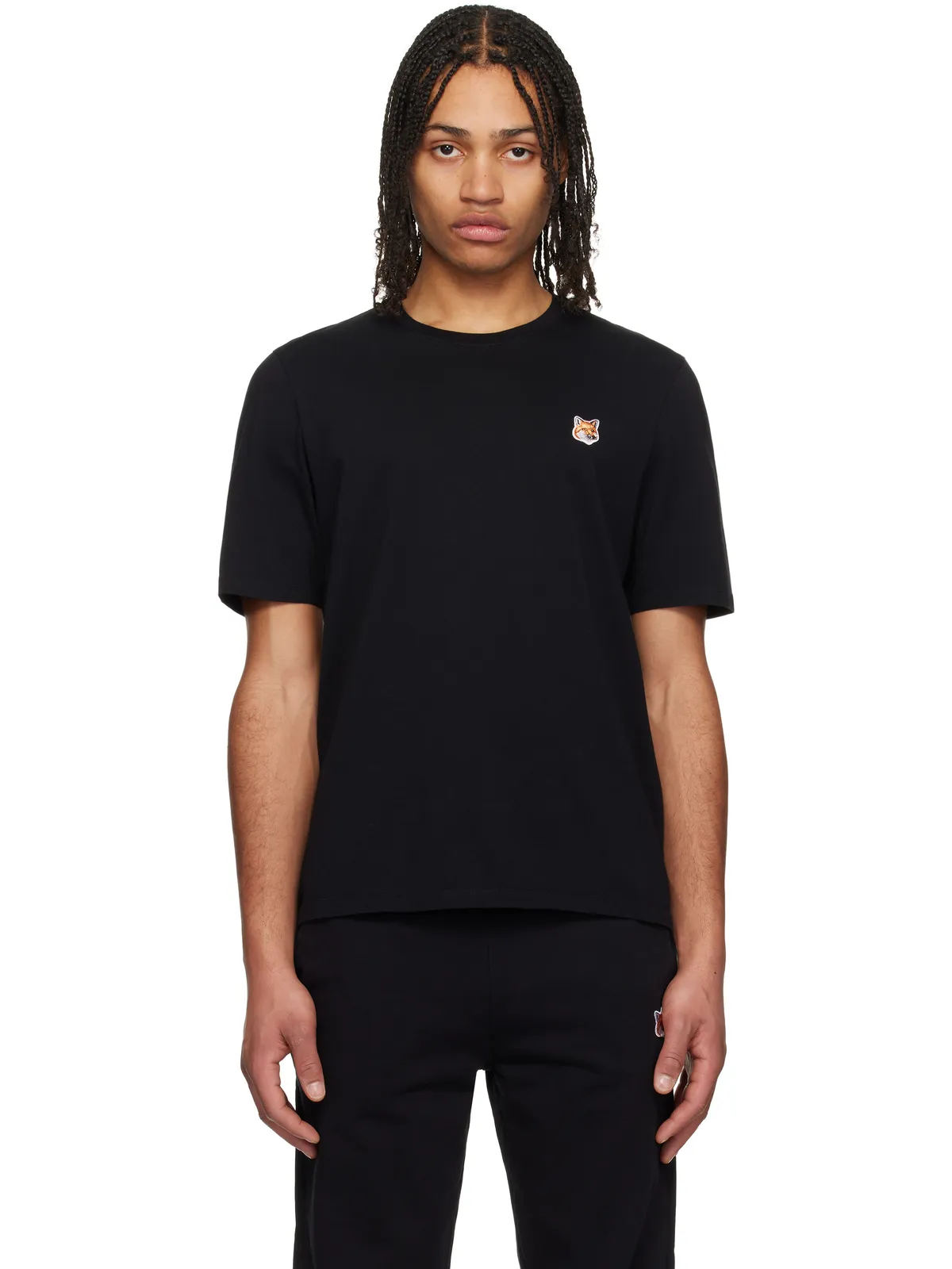 Maison Kitsuné フォックスヘッド パッチ レギュラー Tシャツ - 画像1