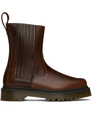 Dr. Martens Amaaya Lo レザー ブーツ - サムネイル1