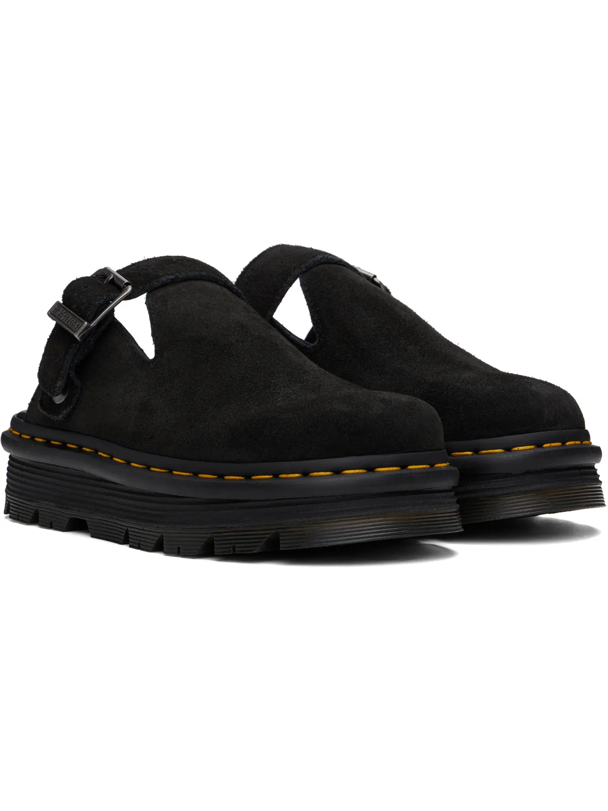 Dr. Martens Zebzag スエード スリングバック プラットフォーム ミュール - 画像4