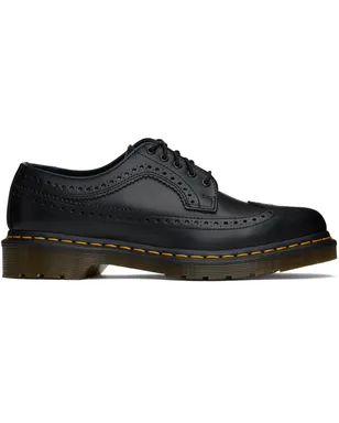 Dr. Martens 3989 イエローステッチ スムースレザー ブローグ - サムネイル1