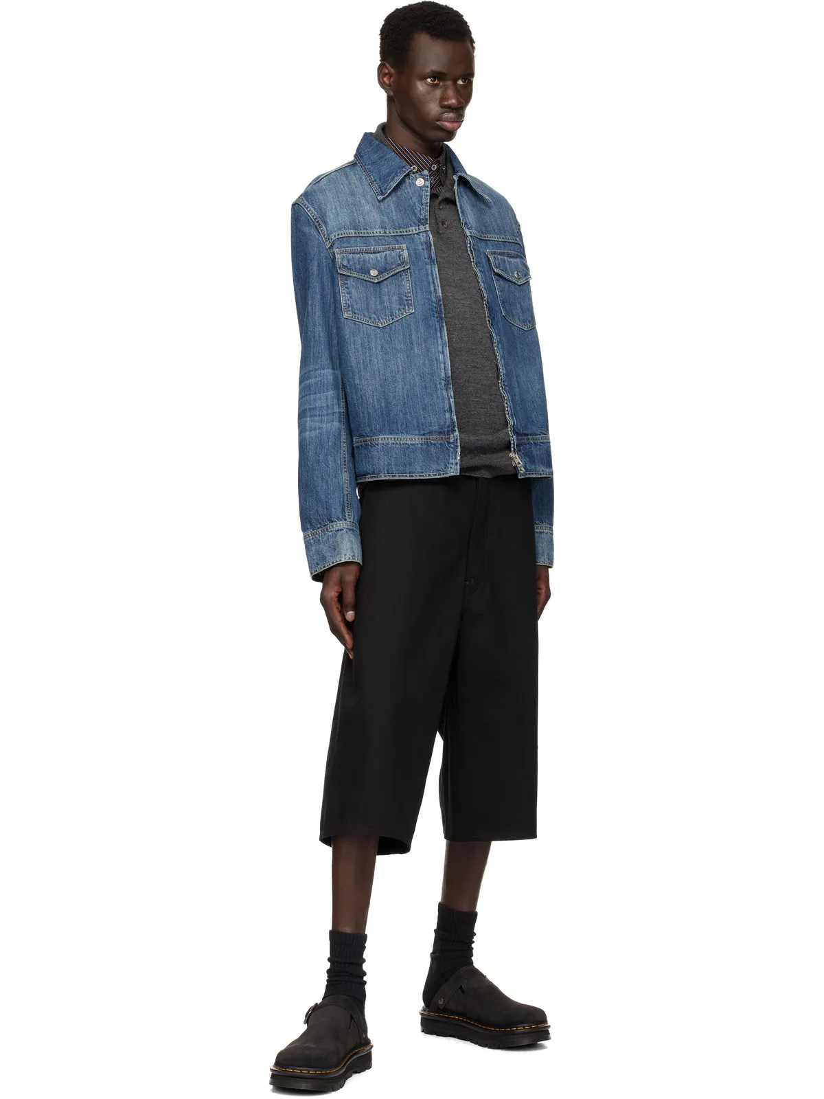 Dr. Martens Zebzag スエード カジュアル スリングバック プラットフォーム ミュール - 画像5