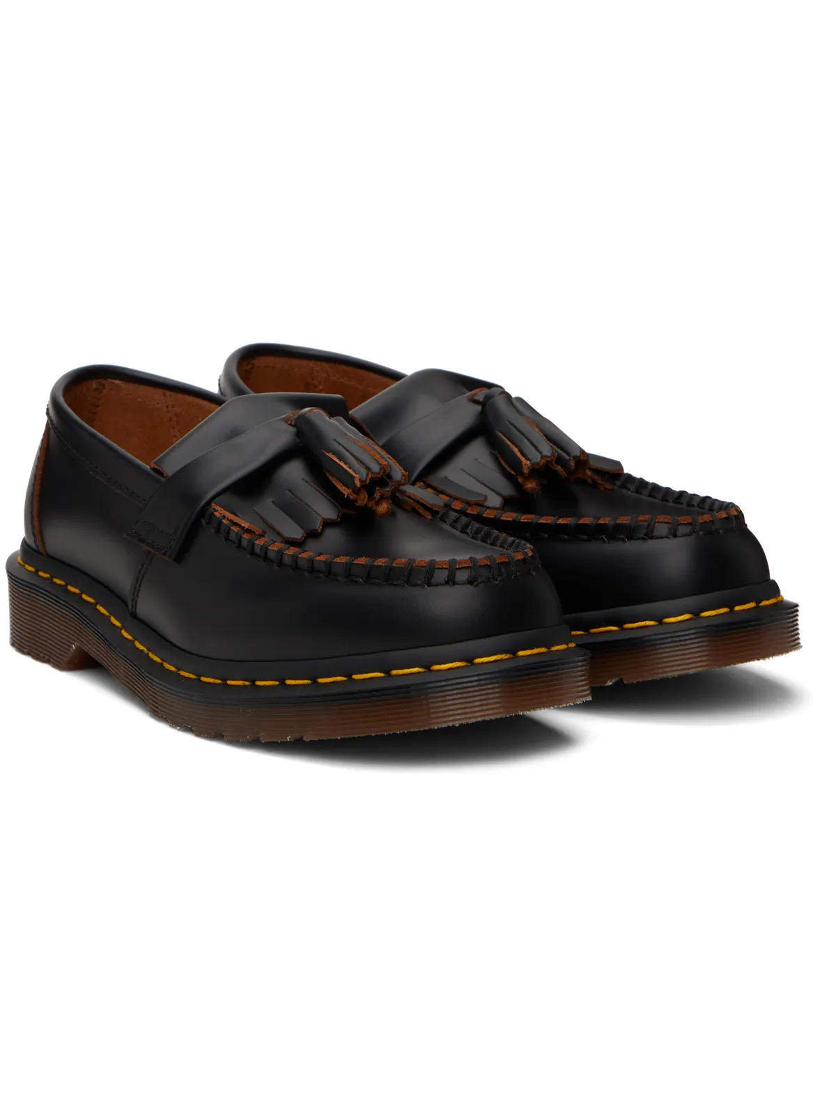 Dr. Martens Adrian Made in England Quilon レザー タッセルローファー - 画像4