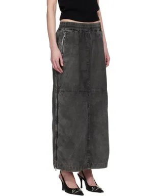 Diesel O-HAZEL-Q2 デニム マキシスカート - サムネイル2