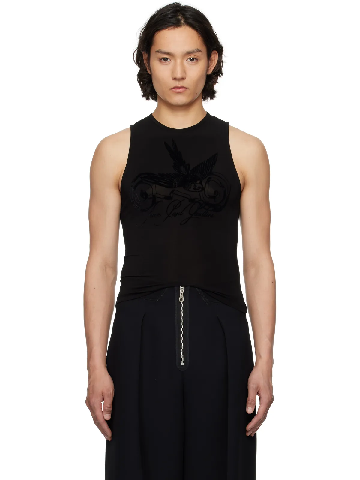 Jean Paul Gaultier Flock Tattoo タンクトップ - 画像1