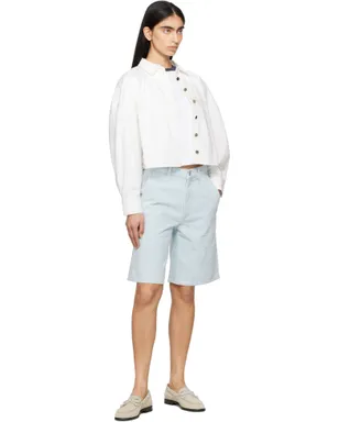 Rag & Bone McKenna テクスチャード デニム テーラードショートパンツ - サムネイル4