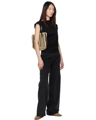 Rag & Bone スモール ストライプ ストロー トートバッグ - サムネイル4