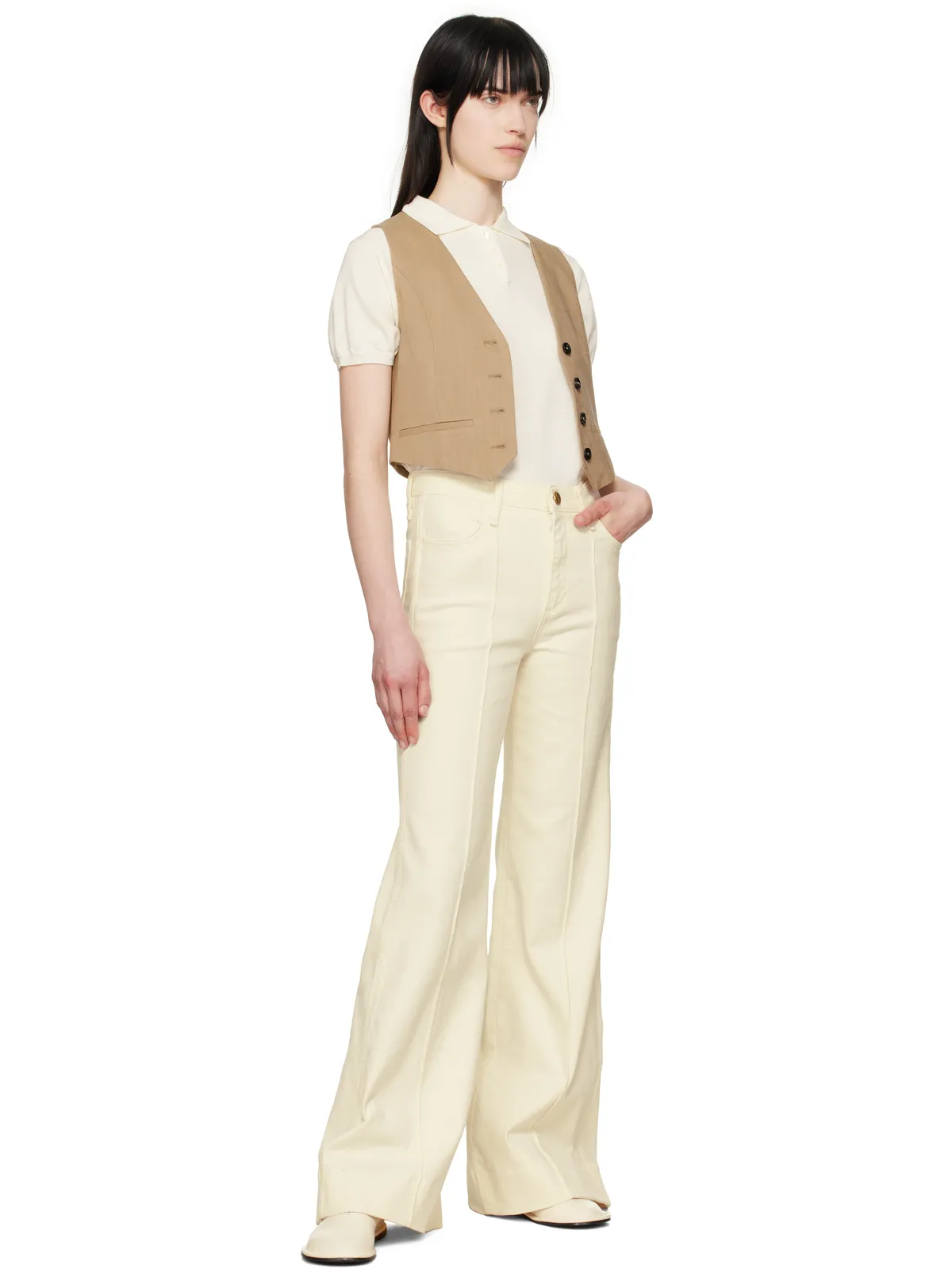 Rag & Bone Skylar ワイドレッグ フレアジーンズ - 画像4
