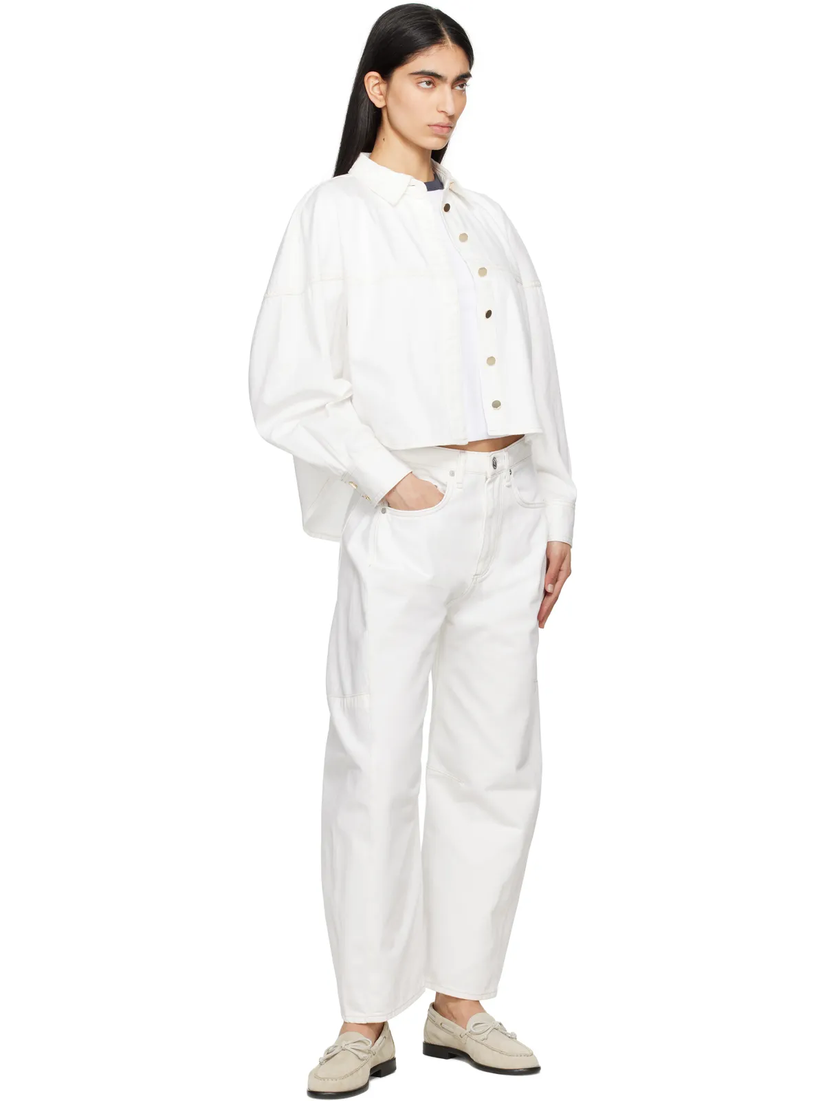 Rag & Bone Charlie アンクルレングス バレルジーンズ - 画像4