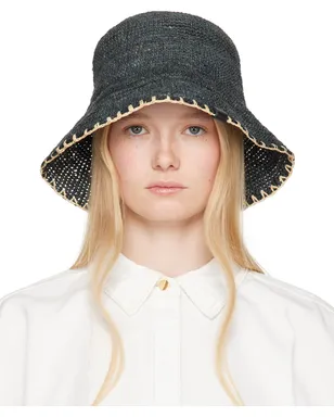 Rag & Bone Jade Rollable ラフィア バケットハット - サムネイル1