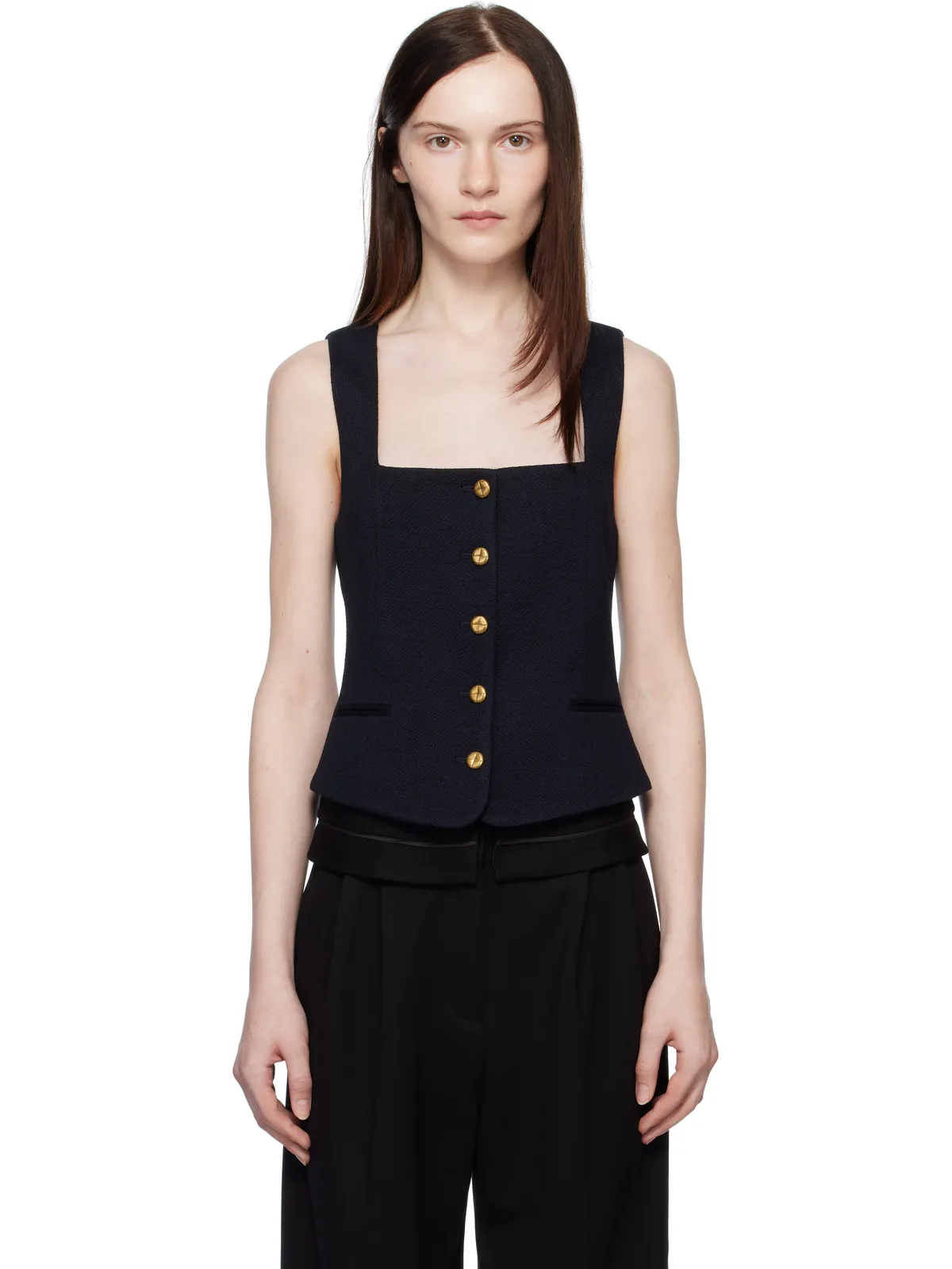 Rag & Bone Mariana テクスチャード ベスト - 画像1