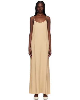 Filippa K ドレープ ツイル ストラップ マキシワンピース - サムネイル1