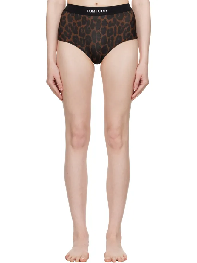 TOM FORD TOM FORD モダール シグネチャ レオパード ショーツの商品画像