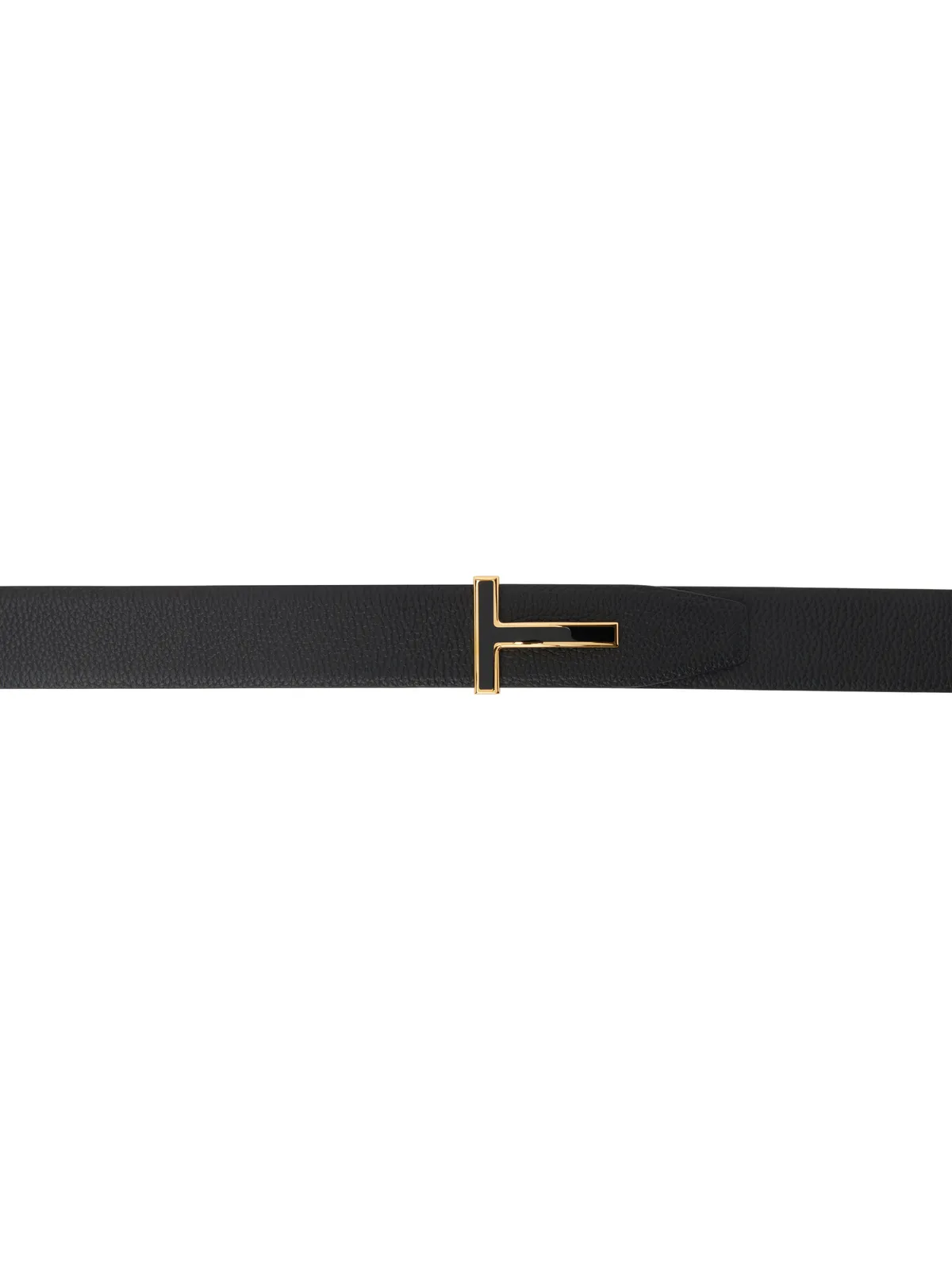 TOM FORD グレインレザー インサート Tバックル ベルト - 画像1