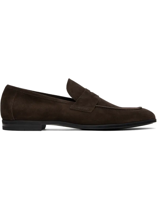 TOM FORD TOM FORD Sean Twisted Band スエード ローファーの商品画像