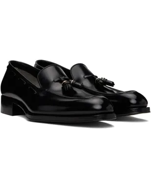 TOM FORD Edgar バーニッシュレザー タッセルローファー - サムネイル4