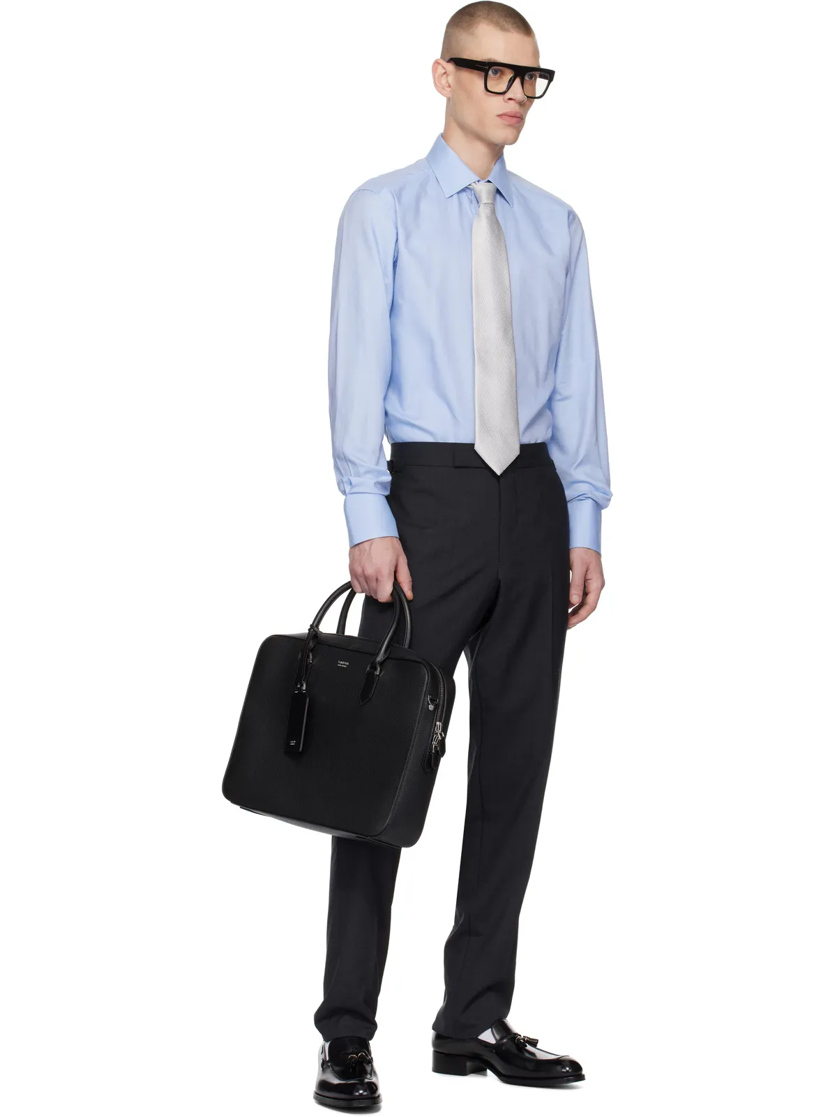 TOM FORD Edgar バーニッシュレザー タッセルローファー - 画像5