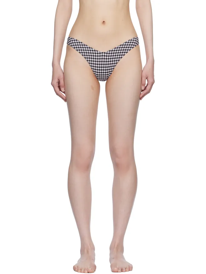 Frankies Bikinis Frankies Bikinis Enzo ギンガム チーキー ビキニボトムの商品画像