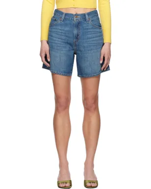 LEVI'S High Rise Baggy Linen+ Lightweight デニムショートパンツ - サムネイル1