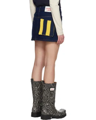 Charles Jeffrey LOVERBOY ニット パッチ デニム ミニスカート - サムネイル3