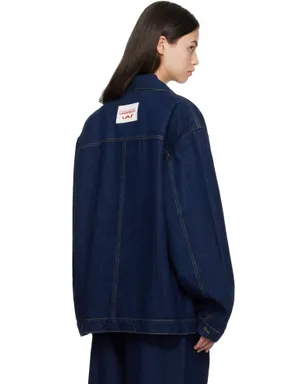 Charles Jeffrey LOVERBOY ニット パッチ カーゴ デニムジャケット - サムネイル3